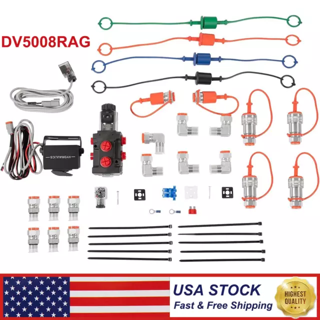 DV5008RAG Multiplier Diverter Solenoid Selector, Valve Rocker Switch &Ag Coupler