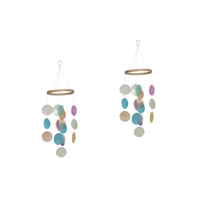 2x Shell Sea Hanging Chime Wind Chime Beach Decorative Wind Chime