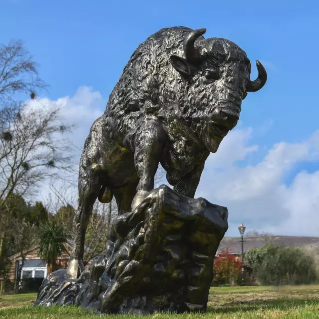 Tatanka Bison Garden Sculpture