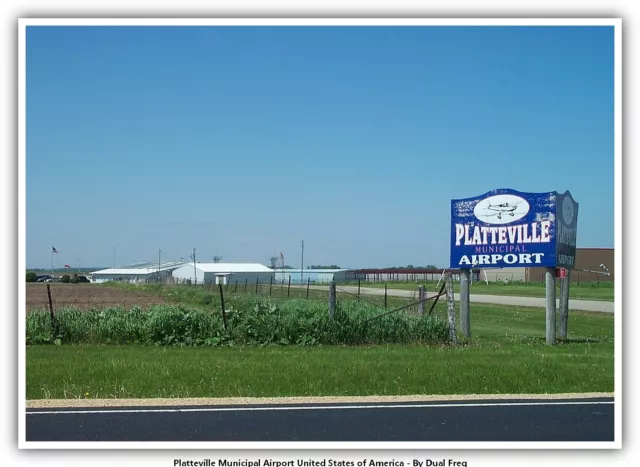 Platteville Municipal Airport United States of America Airport Postcard