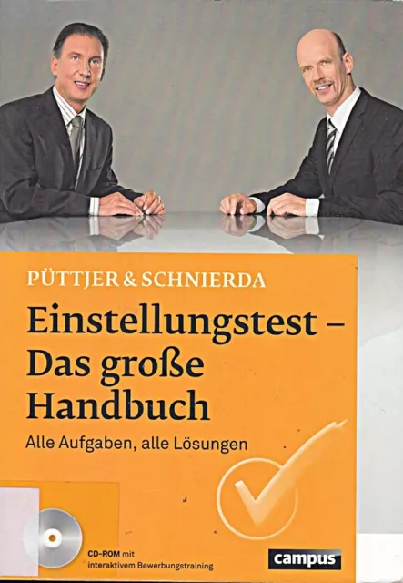 Einstellungstest - Das große Handbuch: Alle Aufgaben, alle Lösu