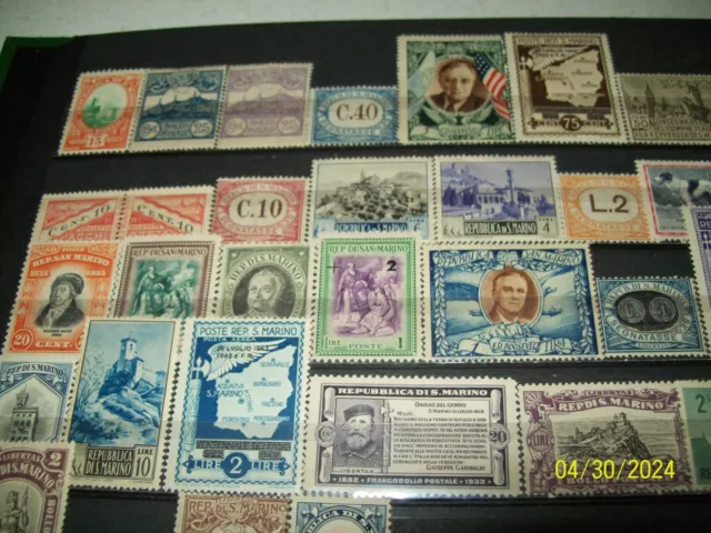 62 Vintage Mint SAN MARINO Stamps Nice Lot 2