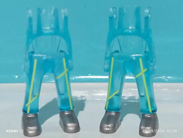 PLAYMOBIL X2 VESTES Gilets Vert Blanc Puerto Muelle Aéroport