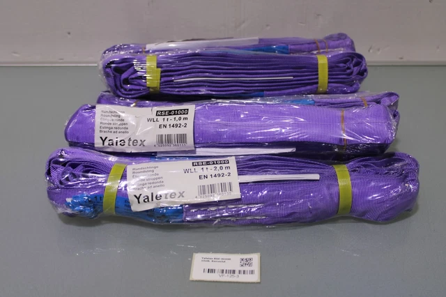 Assortimento imbracature rotonde 10 imbracature rotonde Yaletex RSE-01000 WLL 1t-1,0 m + 2,0 m