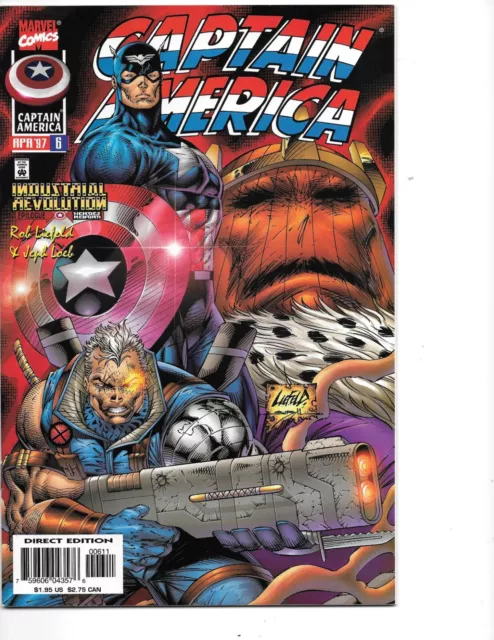 Captain America #6 Rob Liefeld app. Cable VF/NM  Marvel 1997