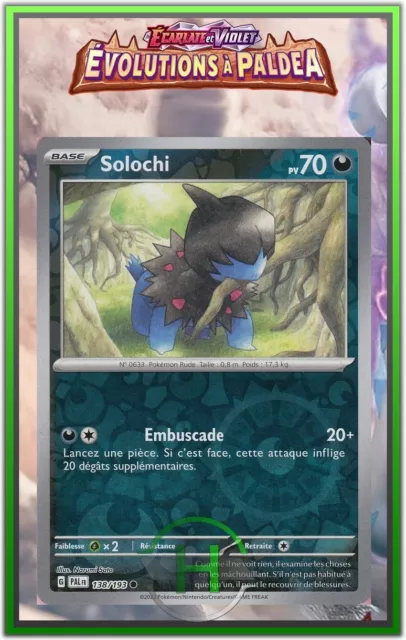 Solochi Reverse - EV2:Évolutions à Paldea - 138/193 - Carte Pokémon FR Neuve