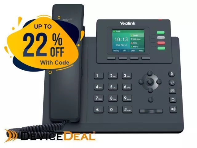 Yealink SIP-T33G Entry-level IP Phone with 4 Lines & Color LCD