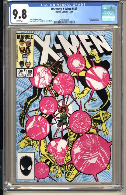 UNCANNY X-MEN #188  CGC 9.8 WP NM/MT  Marvel Comics 1984 Forge Magento v1