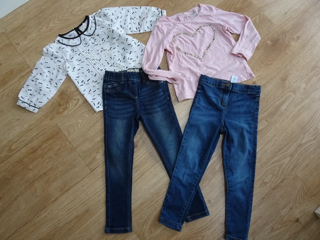 NEXT girls 4 piece clothes bundle jeans top blouse AGE 6 YEARS EXCELLENT