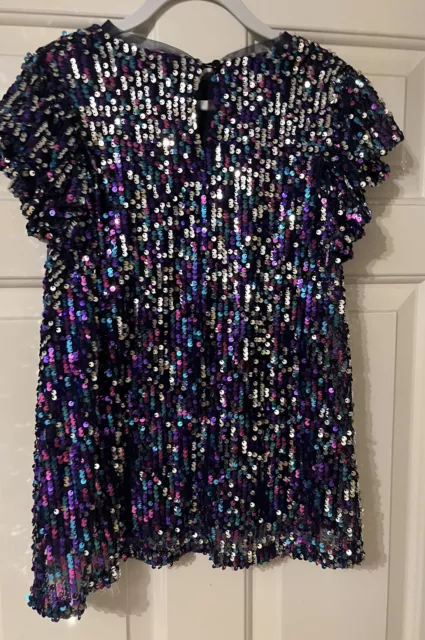 Girls NEXT Sequin Sparkling Party Dress Age4 Great Condition Christmas 🎄