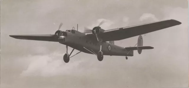 Bristol Bombay Original Vintage Manufacturers Photo Raf Royal Air Force 1939