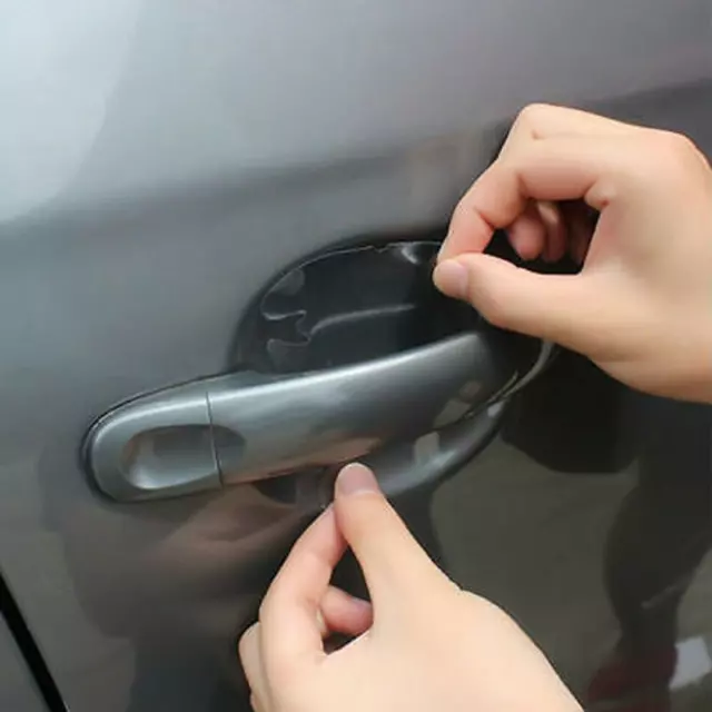 4 pegatinas protectoras invisibles para manija de puerta SUV de automóvil