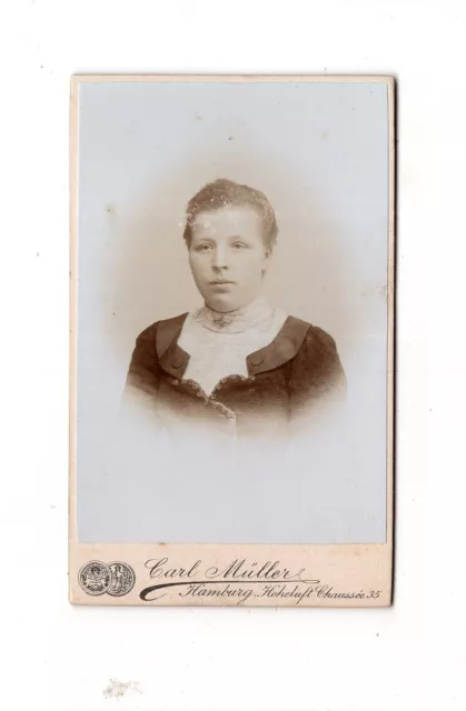 CDV Foto Damenportrait - Hamburg 1890er