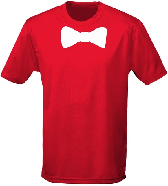 Men's Novelty T-Shirt - Bow Tie & Shirt Top Print - Gildan Short Sleeve Crew Neck