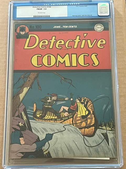 Detective Comics #100 CGC 7.0 FN/VF 🔥 Golden Age Batman 1945 🔥