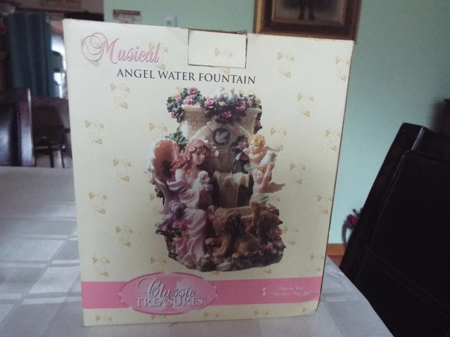 Fuente De Agua Musical Clásica Treasures Angel