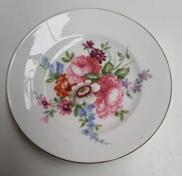 Crown Staffordshire Floral Bouquet Pattern Small Dish c1930s-56 Made in England