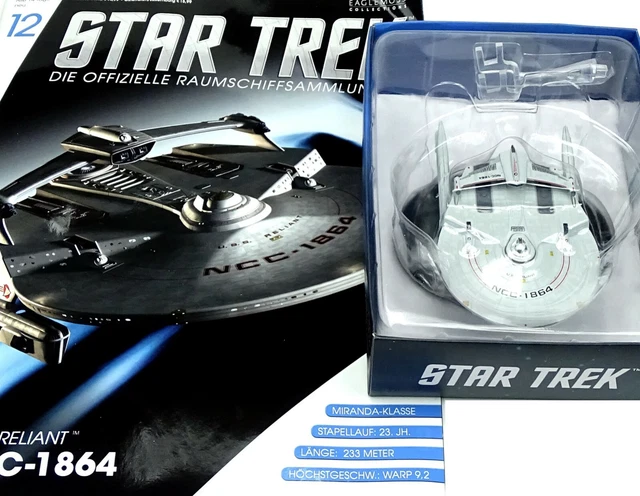 Star Trek Starships Collection – USS Reliant NCC-1864 – N°11 – Maquette Peinte à La Main – Avec Magazine Anglais