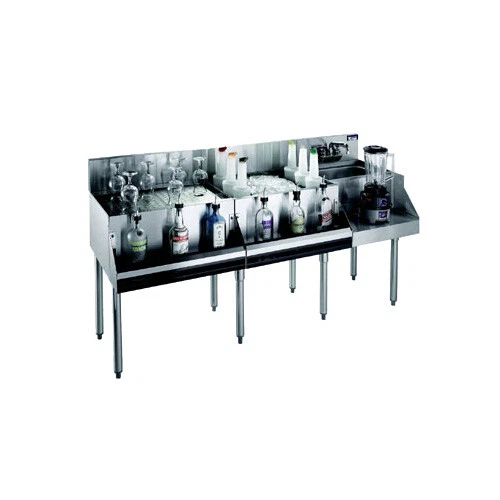 Krowne Metal Royal 1800 Series 66"W Underbar Ice Bin/Cocktail Station
