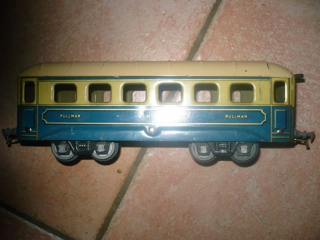 TRAINS JEP ÉCHELLE O VOITURE POSTALE À BOGIES TÔLE 1938/52