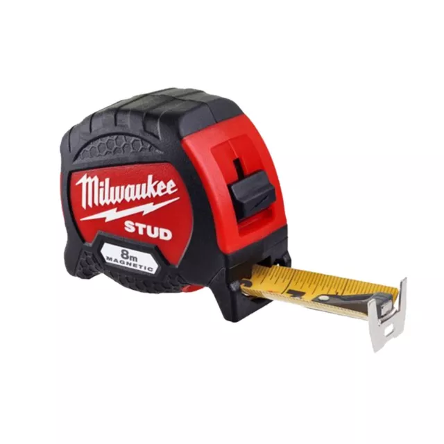 Milwaukee 4932471627 Mètre à Ruban Stud ™ 8 M Magnétique Mètre À Ruban 8mt