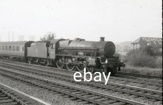 ORIGINAL 35mm RAILWAY SLIDE LMS STEAM LOCO 45592 16/10/62