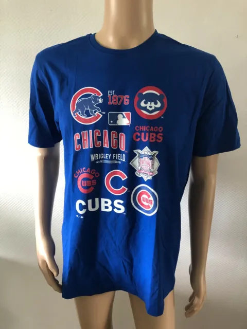 MLB Herren Chicago Cubs T-Shirt Blau Gr. L 1878MR