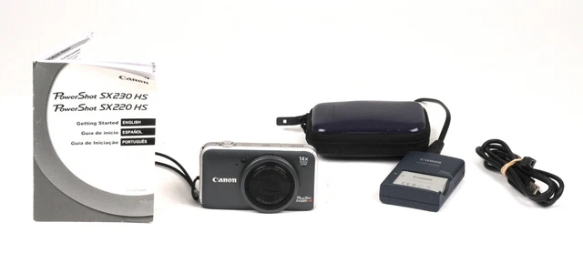 Canon Powershot SX220HS 12 megapixel fotocamera digitale bridge zoom ottico 14x (1600BL)