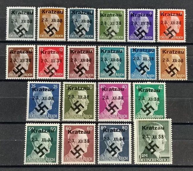 Local Deutsches Reich WWll propaganda private overprint Kratzau MNH