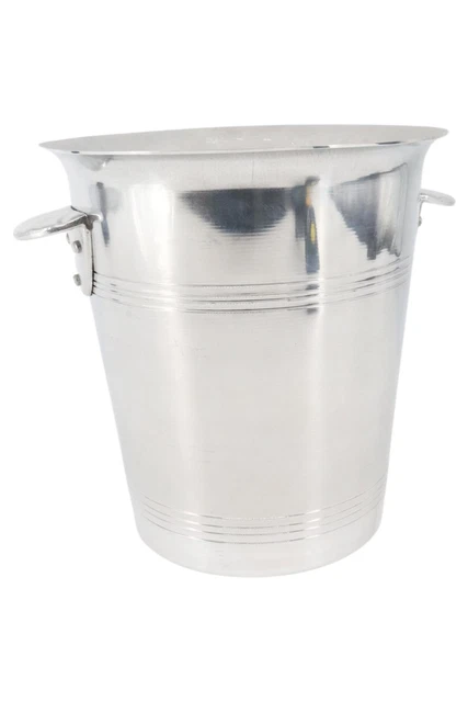 Enfriador de botellas plata enfriador de vino espumoso Ø 20 cm metal