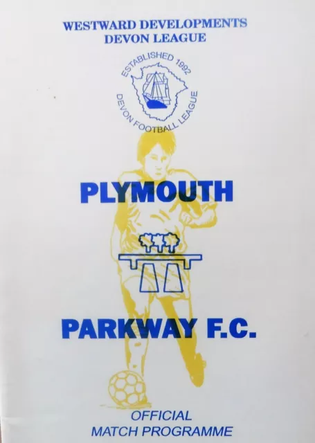 Plymouth Parkway V Newton Abbot 1/10/1997 Devon League #Mint Condition#