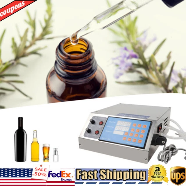 4L 0-60ml/s Liquid Automatic Filling Machine Fits Shampoo Oil Beer Water Filler