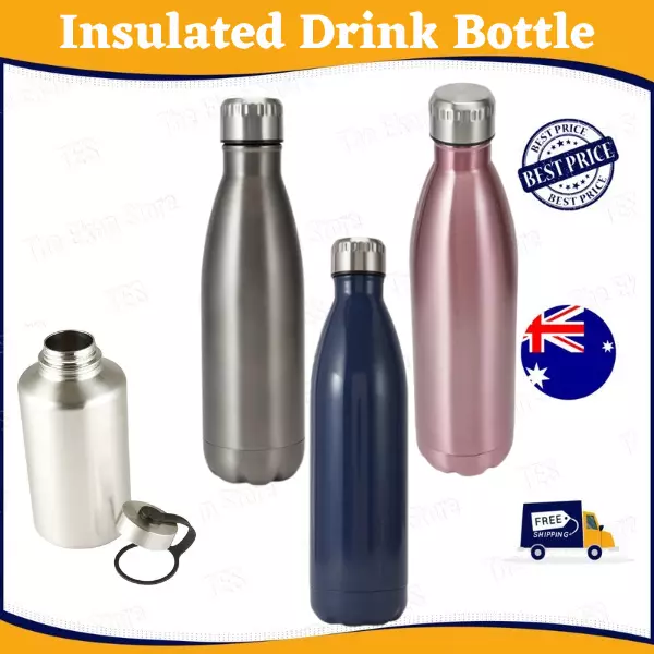 Stainless Steel Vacuum Water Bottle Insulated Sports Drink Cup Flask