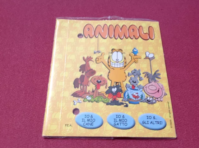 Agendario Garfield Fascicolo 3 Sigillato Animali Kinder Ferrero 2001