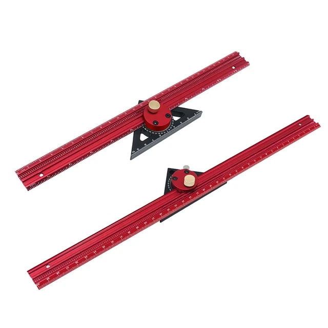 Righello A T Per Lavorazione Legno Con Manicotti Trapano - 500 Mm, Per Linee Perfette