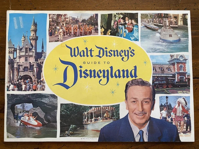1960 WALT DISNEY'S Guide to Disneyland Magic Kingdom Booklet Color