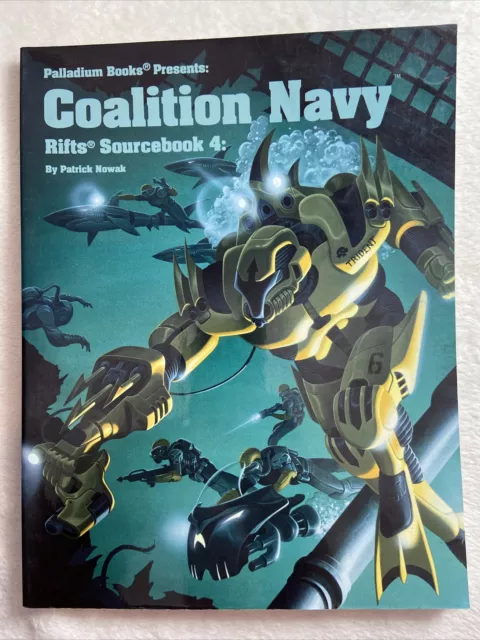 Rifts RPG Sourcebook 4: Coalition Navy, Palladium Books by Kevin Siembieda