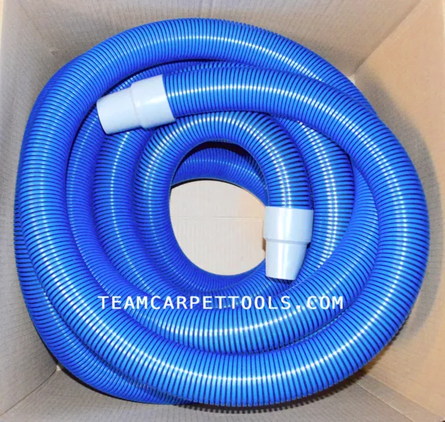 Carpet Cleaning 25 FT. Extractor Vacuum Hose 1.5" with 1.5" Wand Cuff Connectors