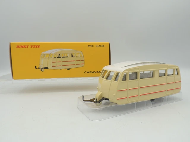 Dinky Toys F n° 811 caravane avec glaces version toit strié en