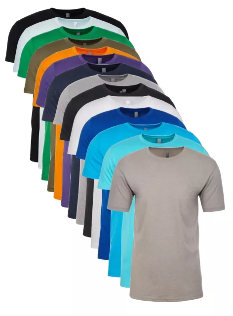 Mens Cotton Blend Short Sleeve Unisex Next Level CVC Crew Tee T-Shirt Tshirt