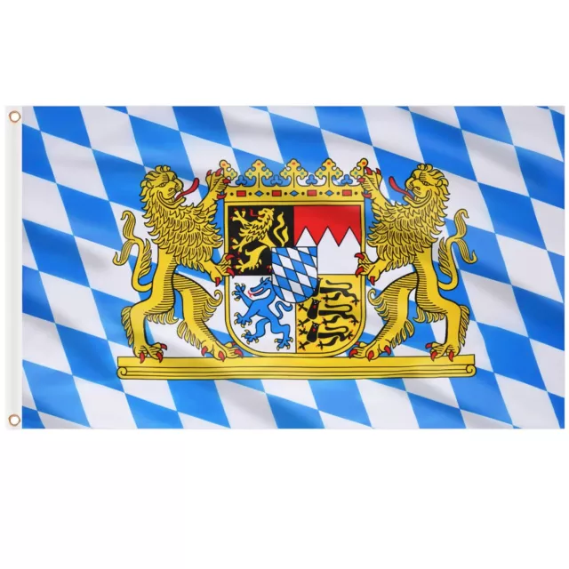 Bayern Flagge 150×90 cm Oktoberfest Party Dekorationen, 1/2/4 Stück Deutschla...