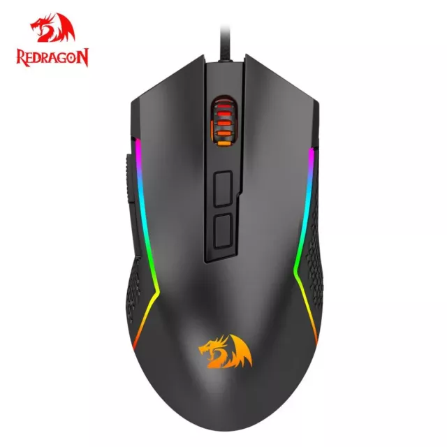 REDRAGON G106 USB RGB Wired Gaming Mouse 8000 DPI 6 Programmable Game