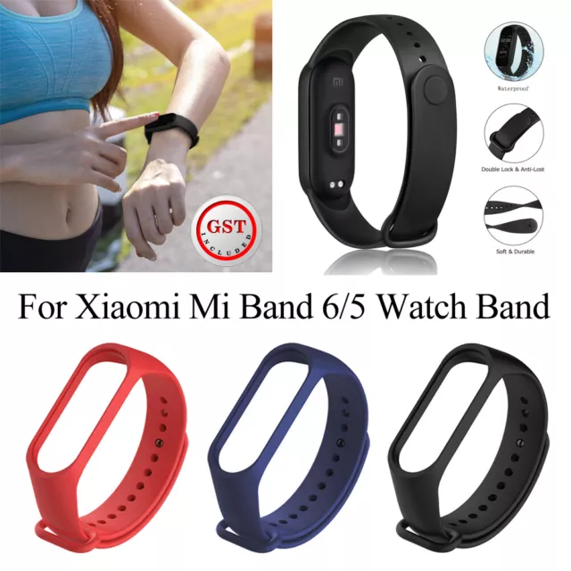 Watch Band Strap Replacement Silicone Wrist Watchband For Xiaomi Mi Band 6/5