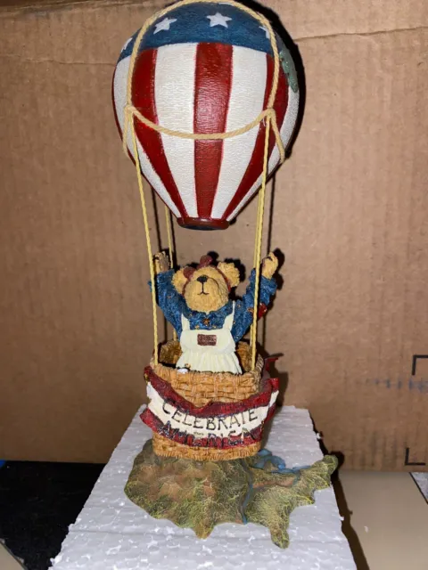 Betsy B Bearamerica Celebrate America USA #02002-71 Hot Air Balloon Boyds Bears
