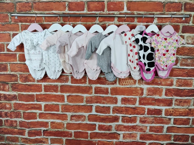 Giubbotto Body Bambine Età Pacchetto Neonato 0-3 Mesi Next H&M Ecc Rosa 56Cm