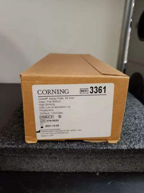 CORNING COSTAR 3361 Flat Bottom High Binding 96 Well Assay Plate 2021-10-05