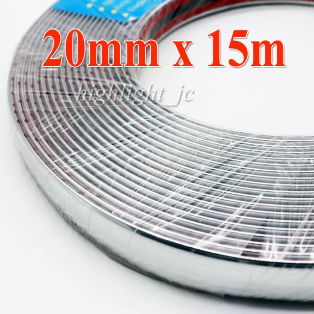 10MM X 3M Chrom Zierleiste selbstklebend Dekorleiste universal Auto  Chromleiste EUR 4,13 - PicClick DE