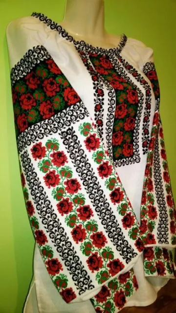 Ukrainian embroidery, embroidered blouse, coton, XS - 4XL, Ukraine