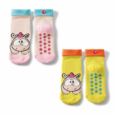NICI Nici 41601 Calze Antiscivolo Unicorno Theodor Varie Taglie Giallo O Beige 