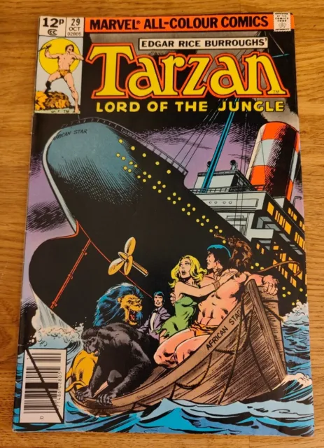 COMIC - Marvel Burroughs Tarzan Herr des Dschungels Nr. #29 Oktober 1979 Bronzezeit